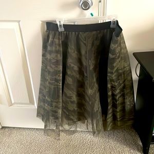 Camo Tulle Skirt Stretch Waistband 3x